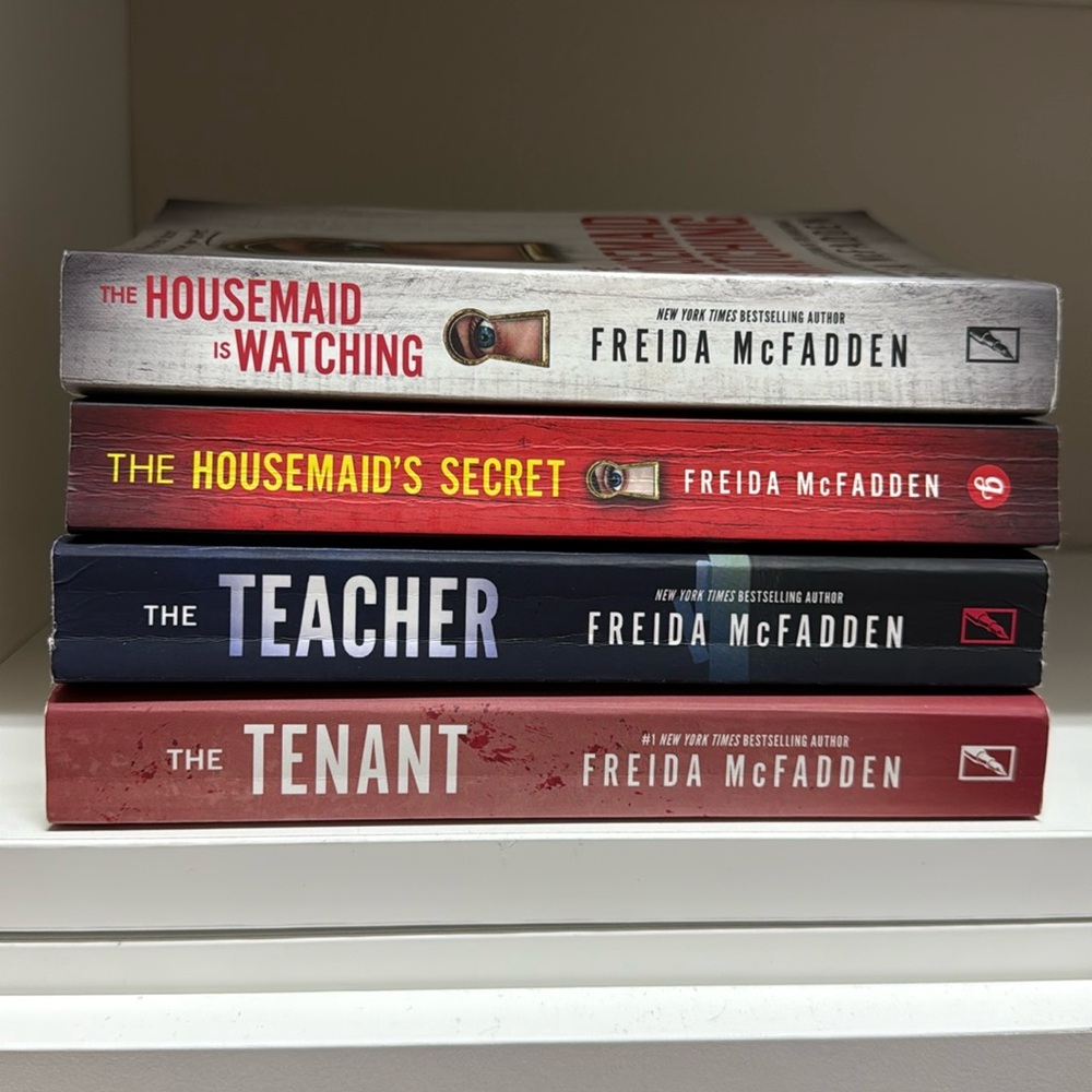 BOOKS! Book Lot! Freida McFadden! Excellent Condition 4 books.